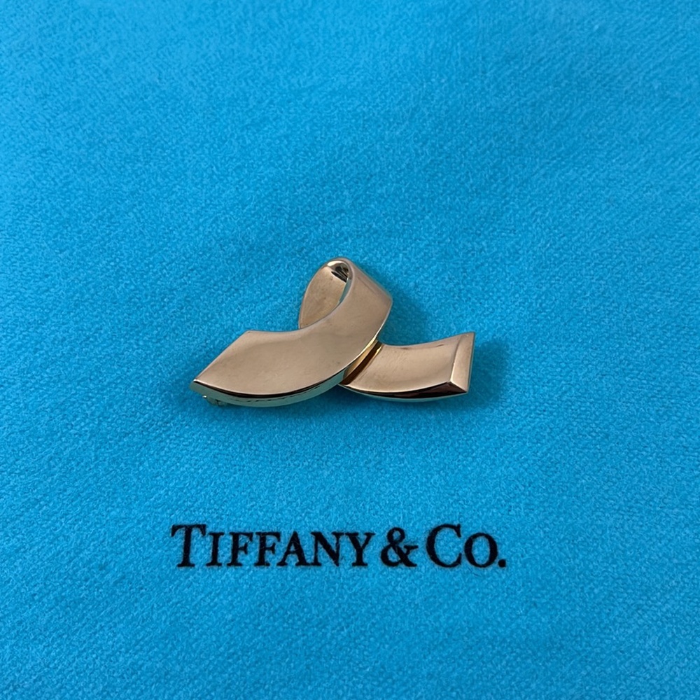 Tiffany & Co. Ribbon pin brooch - Picture 7 of 16